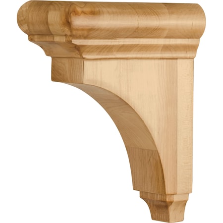 Hardware Resources 3" Wx6-1/2"Dx8"H Alder Bullnose Cap Corbel COR38-1-ALD